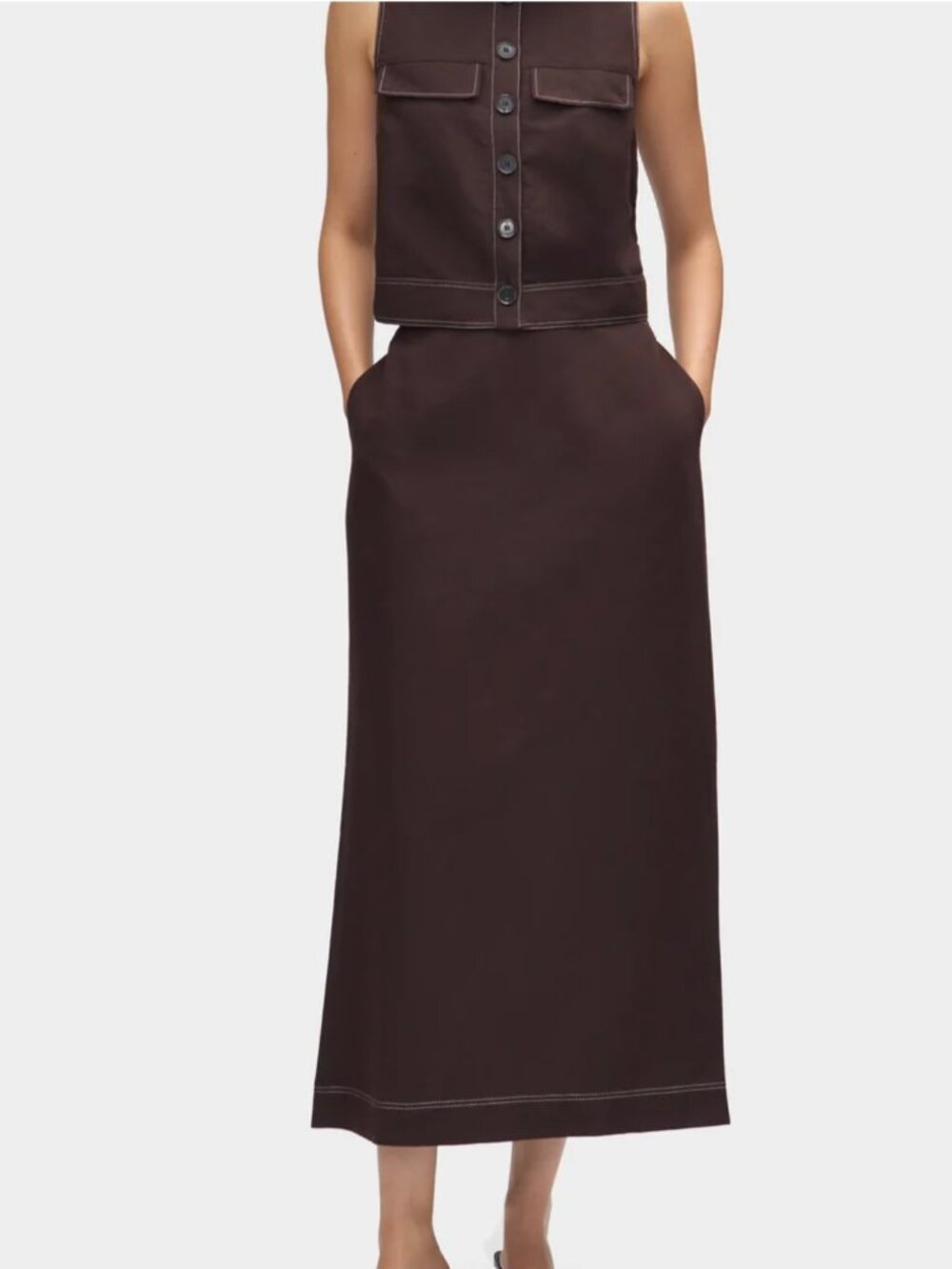 NWT Aligne Mia Linen Maxi Skirt